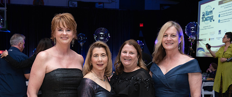 Donor engaging with students